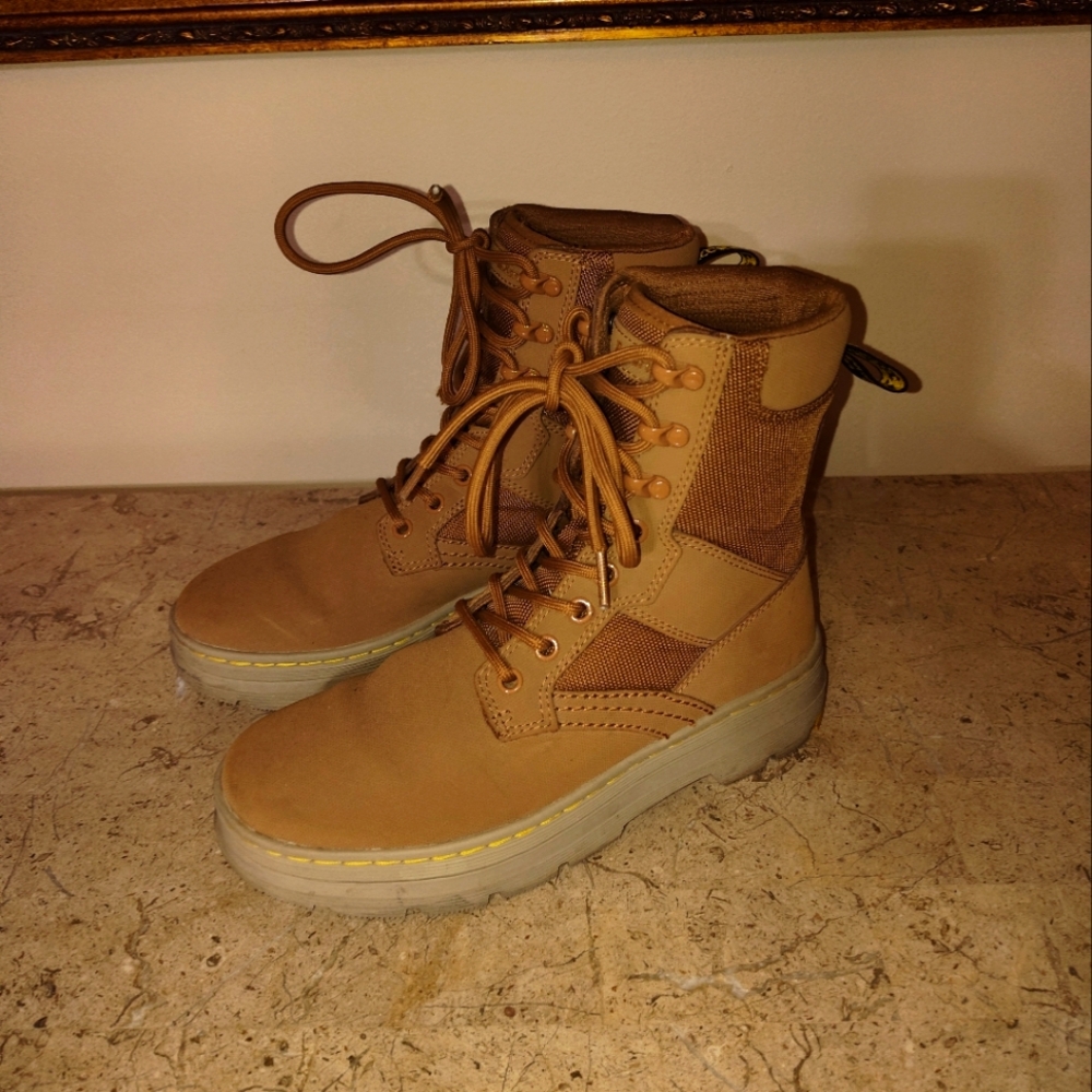 Dr. Martens Tan Ankle Boots Unisex